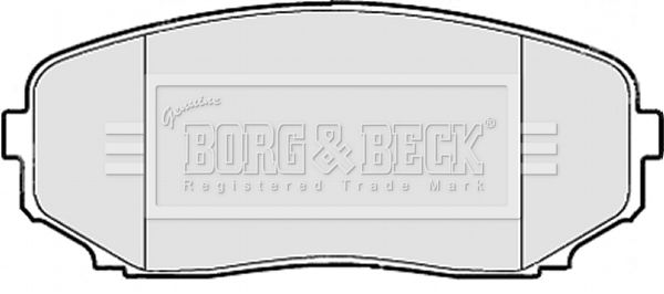 BORG & BECK Комплект тормозных колодок, дисковый тормоз BBP2114